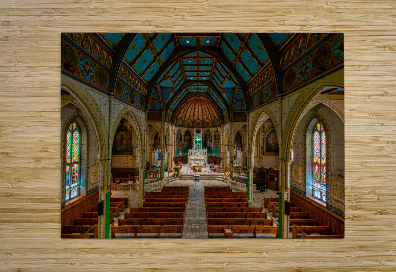 St. John Baptist Catholic Church of Plattsburgh New Yrk Andy Crawford Puzzle printing