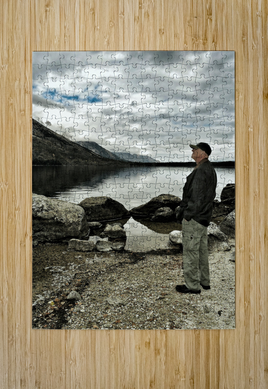 Teton Mountains The  Longing  Norma Brandsberg Photography Puzzle printing