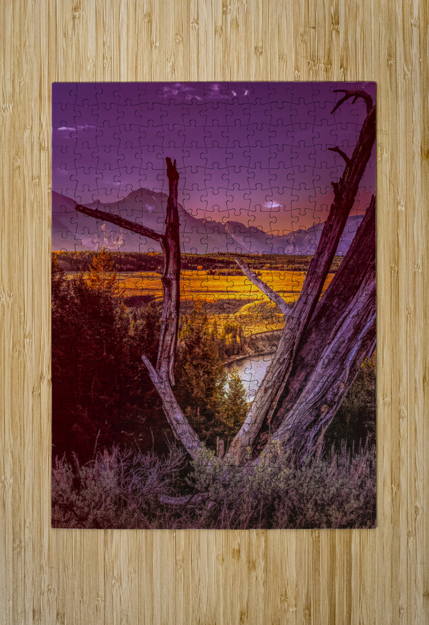 Teton Snake River Overlook Sunset Norma Brandsberg Photography Puzzle printing