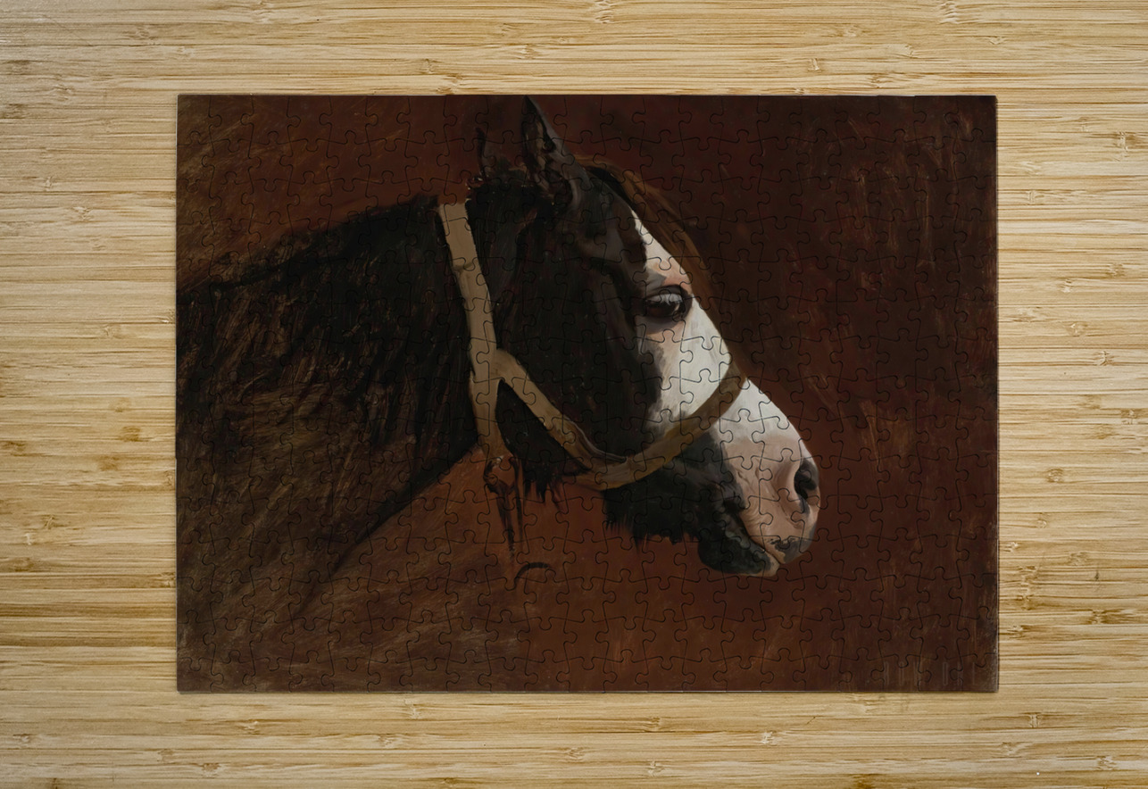 Profile Of A Horse by Jean Leon Gerome  Row One Brand Puzzle printing