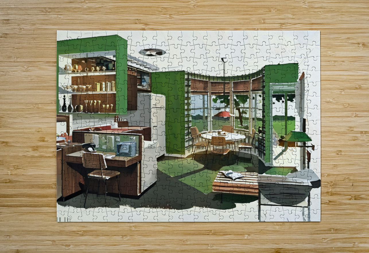 1950s kitchen art Row One Brand Puzzle printing