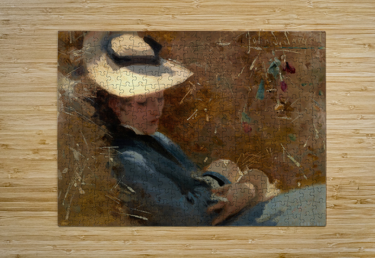 Resting C. 1875 John Singer Sargent American 1856 Row One Brand Puzzle printing