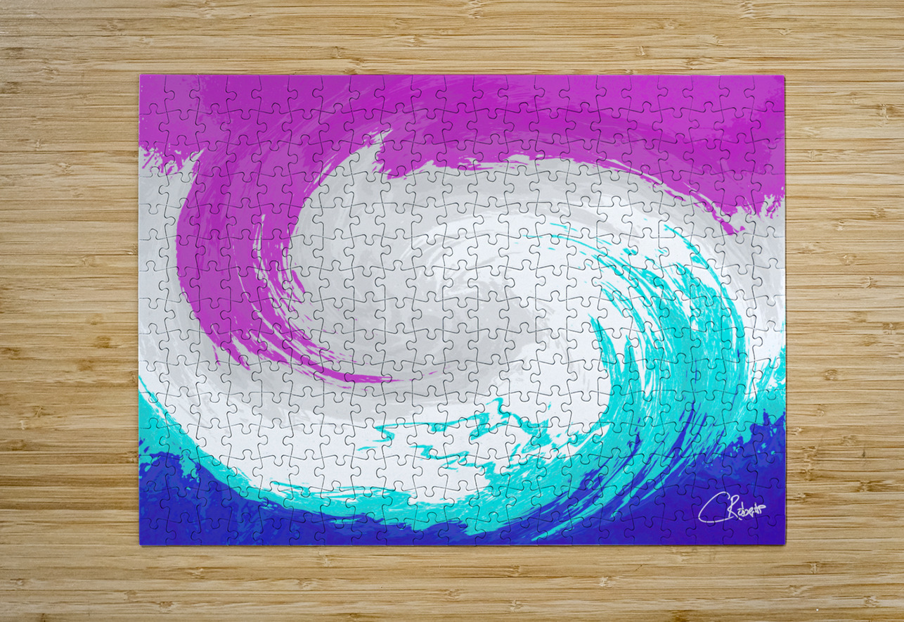 Abstract Vibrant Swirling Melting Forest Catriona Roberts Nature Photography and Designs Puzzle printing