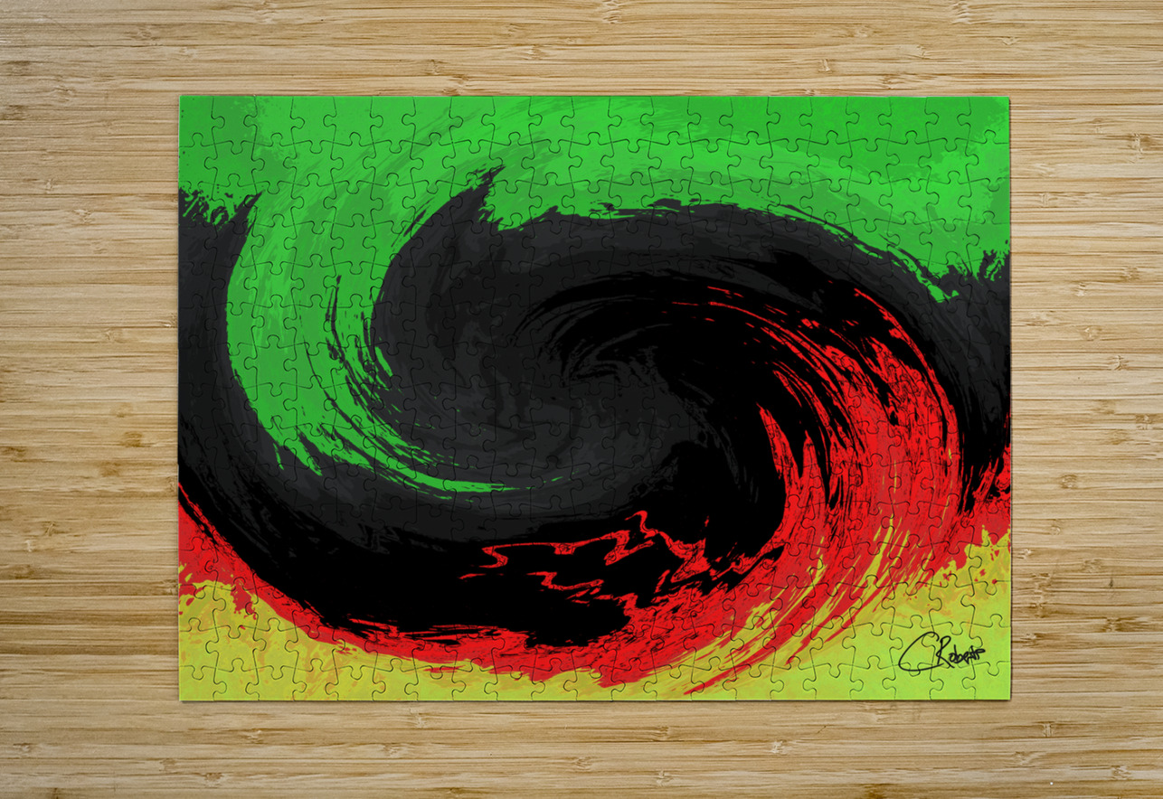 Abstract Swirling Dynamic Melting Forest  Catriona Roberts Nature Photography and Designs Puzzle printing