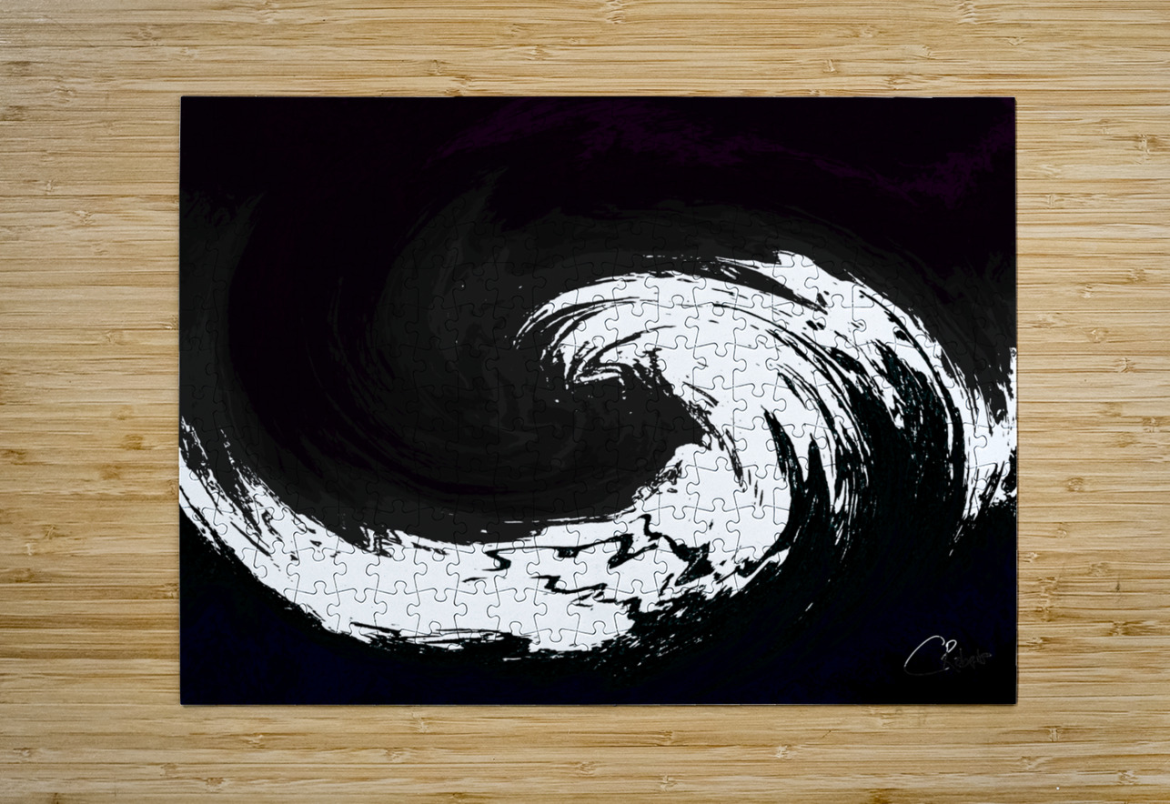 Abstract Swirling Monochrome Melting Forest  Catriona Roberts Nature Photography and Designs Puzzle printing