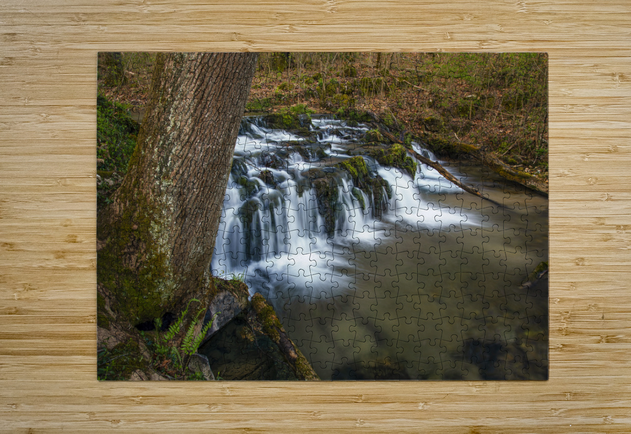 Flat Creek Cascade Andy Crawford Puzzle printing