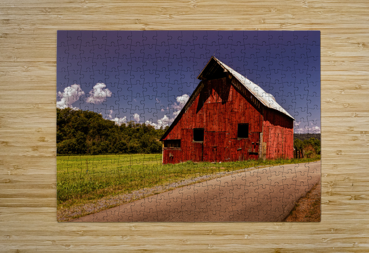 Old West Virginia Red Barn Norma Brandsberg Photography Puzzle printing