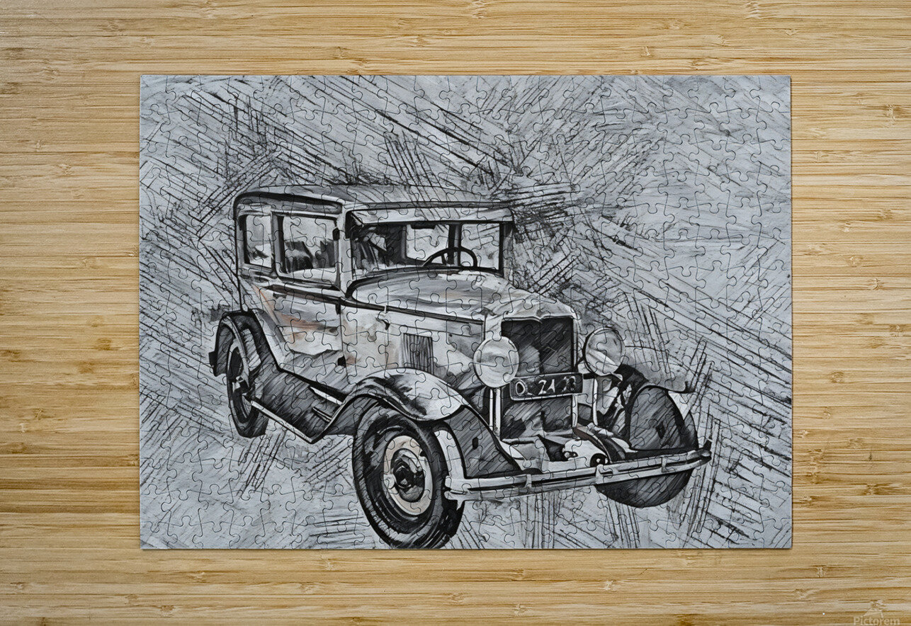 car sketch real 2408234 Forgotten Art Puzzle printing