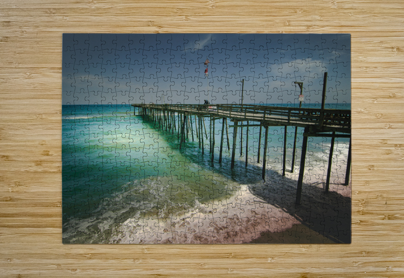 Nags Head Fishing Pier Norma Brandsberg Photography Puzzle printing