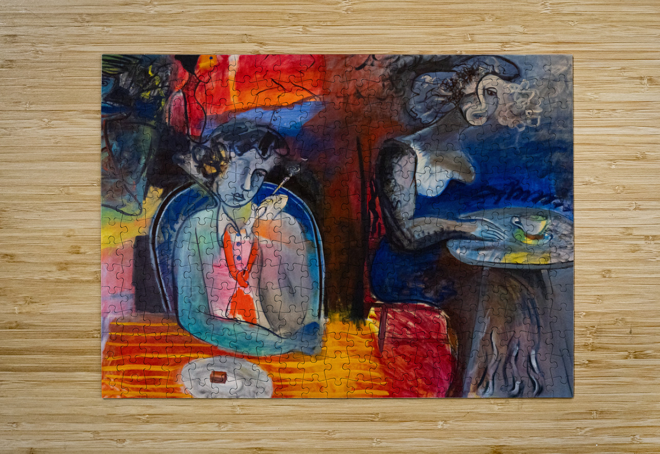 French cafe - Cafe francais RMI Art a la carte Puzzle printing