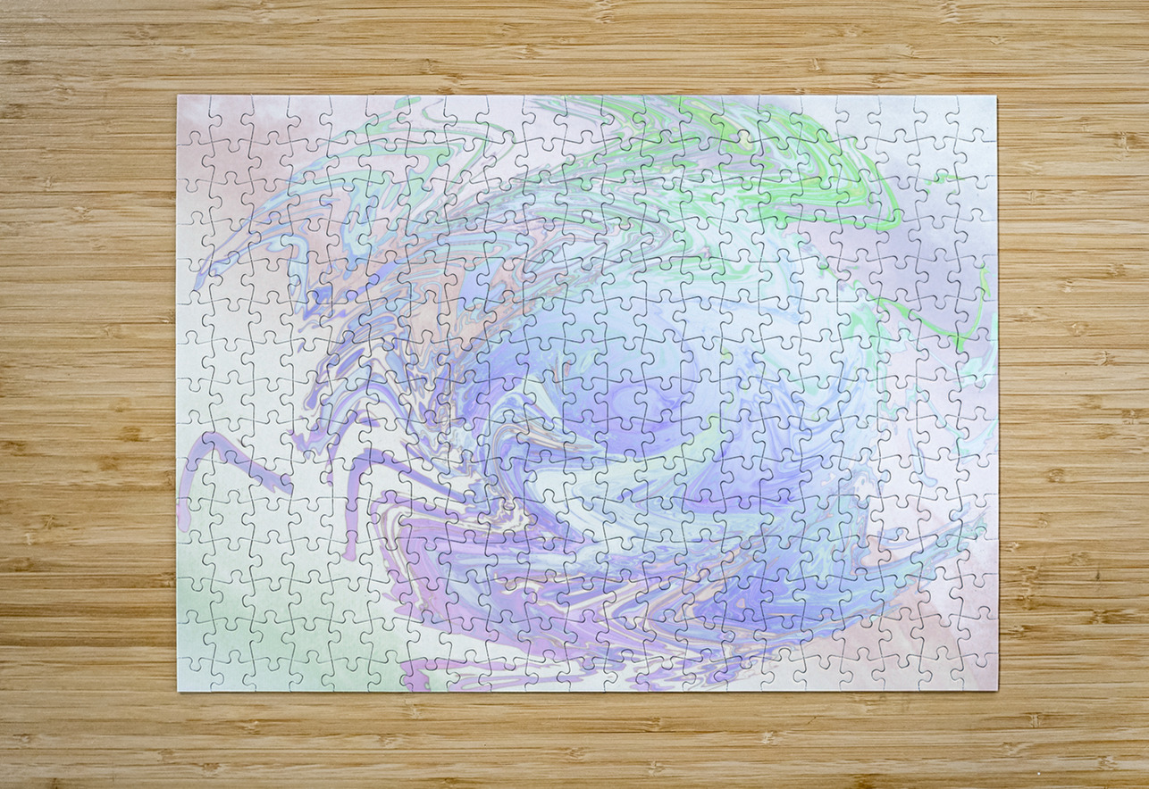 Abstract Pastel Daisy Swirl Catriona Roberts Nature Photography and Designs Puzzle printing