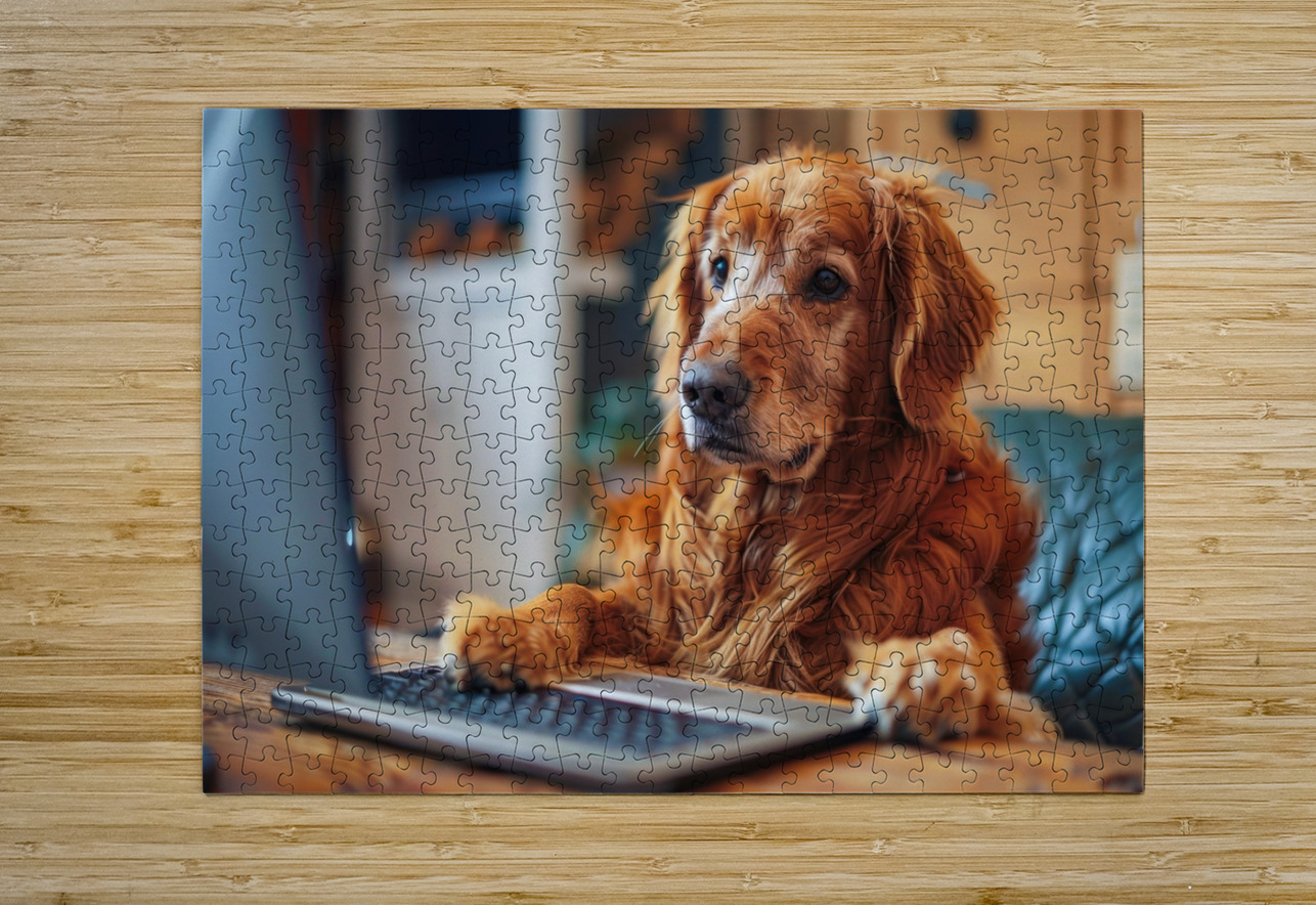 Working like a dog 02 The Diligent Canine Matthias Hauser Puzzle printing
