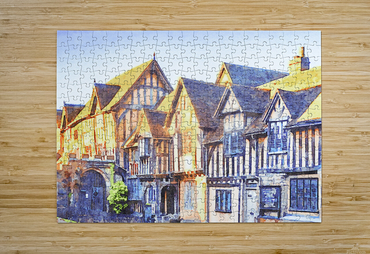 Warwick UK Lord Leycester Hospital Travelling Light Puzzle printing