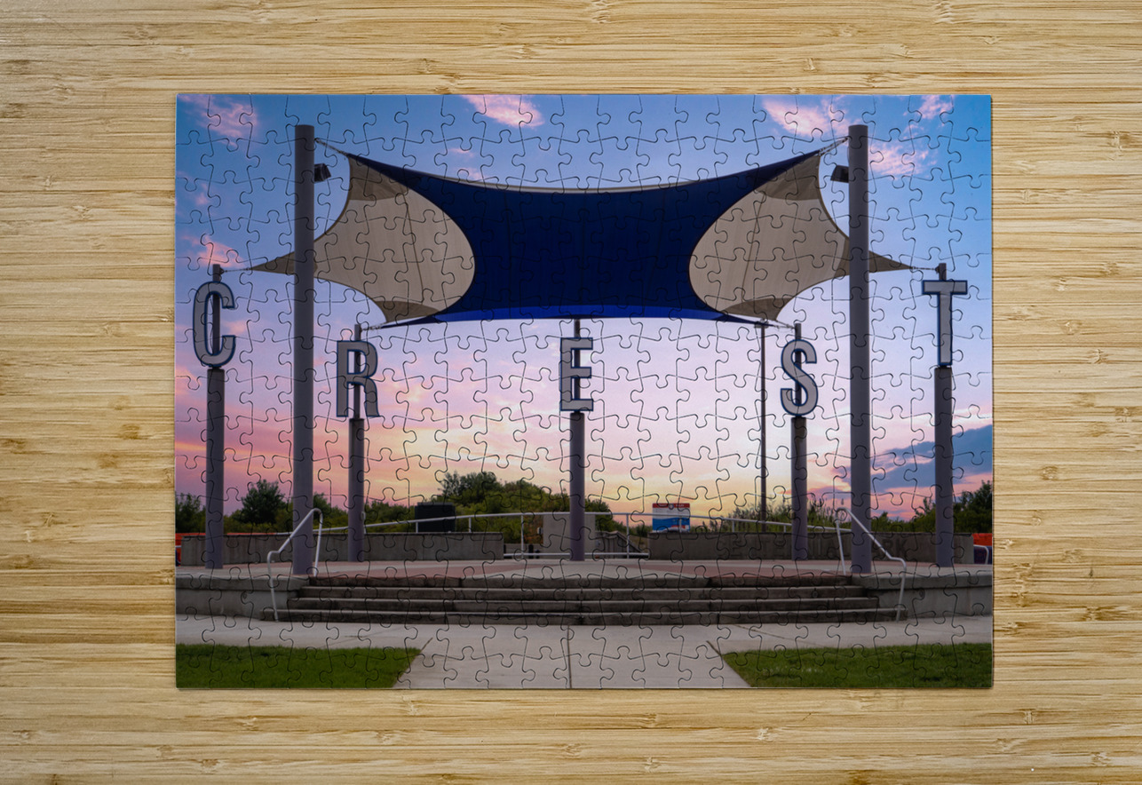 Centennial Park Sign in Wildwood Crest Sunrise Jason Fink Puzzle printing
