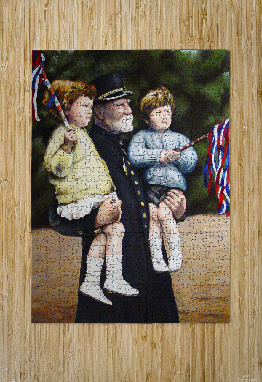 The Raising of Father’s Flag 1931 Edward K Hudson Puzzle printing