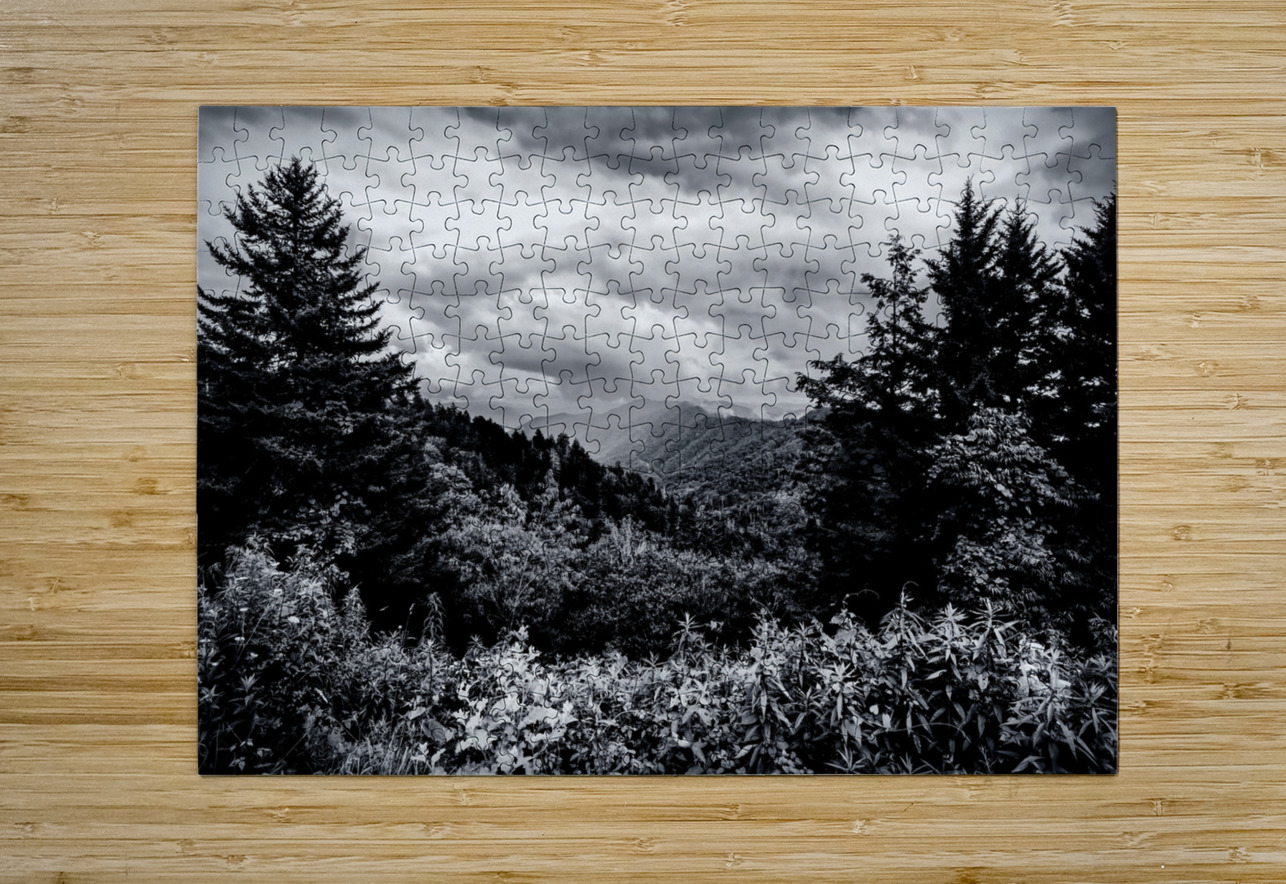 Tennessee Mountains Perfection in Black and white Norma Brandsberg Photography Puzzle printing