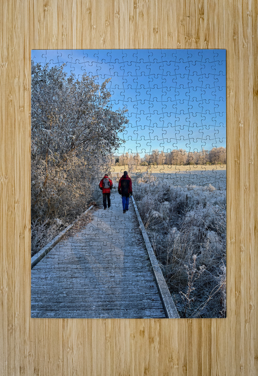 Frosty Nature Path Through the Scottish Highlands Catriona Roberts Nature Photography and Designs Puzzle printing