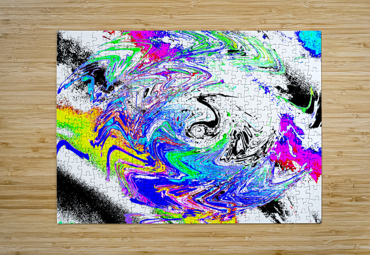 Abstract Swirling Chaotic Colours Catriona Roberts Nature Photography and Designs Puzzle printing
