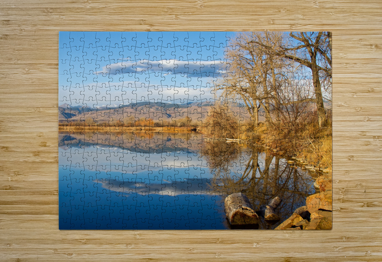 Colorado Rocky Mountain Lake Reflection View Bo Insogna Puzzle printing