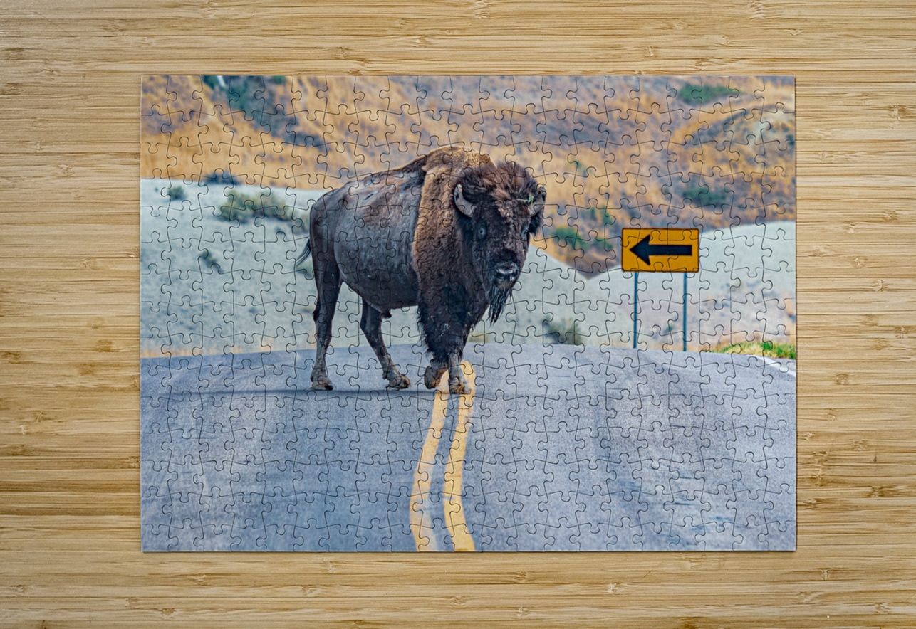 Bison Crossing Geoffrey Prior Puzzle printing