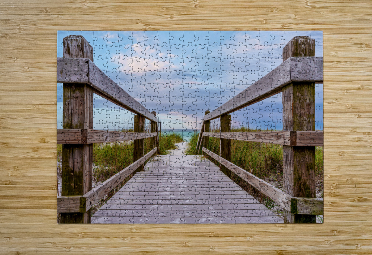 Boardwalk To Beach Paradise Jennifer White Puzzle printing