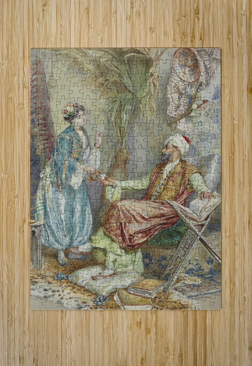 Teatime by Amedeo Simonetti [1874–1922] MyCozyFineArt Puzzle printing