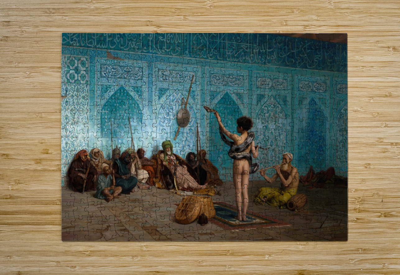 Snake Charmer [c. 1879] by Jean–Léon Gérôme [1824–1904] MyCozyFineArt Puzzle printing