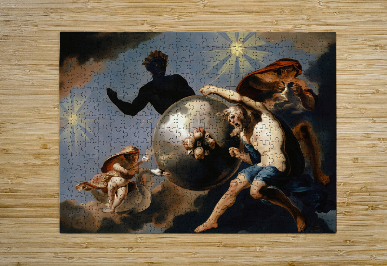 Cosmic Allegory [Around 1660] by Abraham Hondius [1625–1695] MyCozyFineArt Puzzle printing