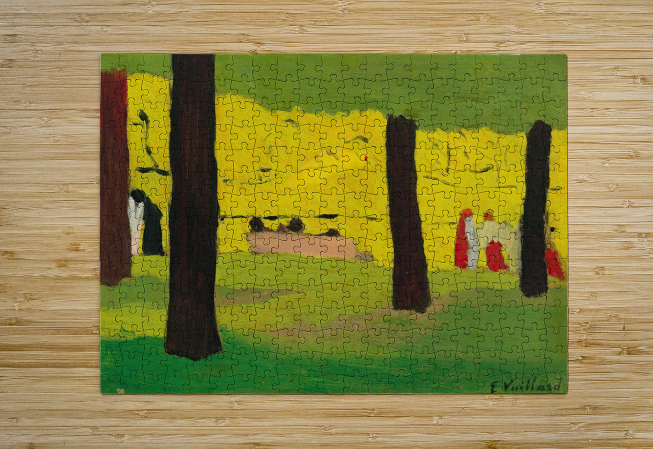 Le Banc Rose by Édouard Vuillard [1868–1940] MyCozyFineArt Puzzle printing