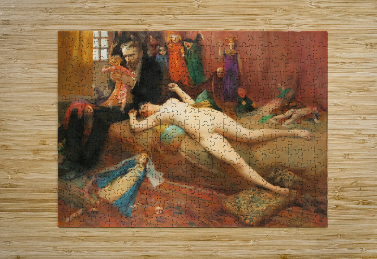 The Doll Man [1896] by Jean Veber [1864–1928] MyCozyFineArt Puzzle printing