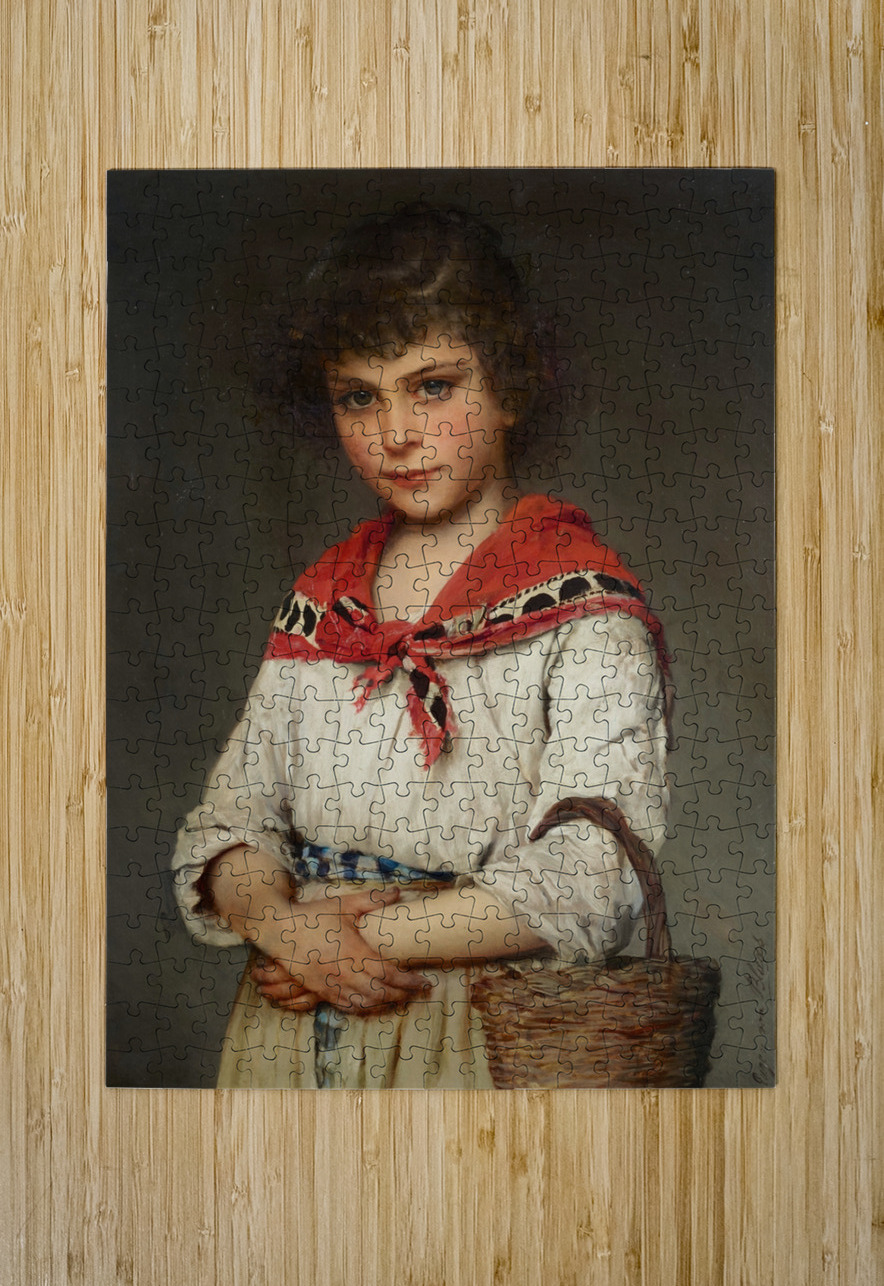 A Neapolitan Girl by Eugen von Blaas [1843–1931] MyCozyFineArt Puzzle printing