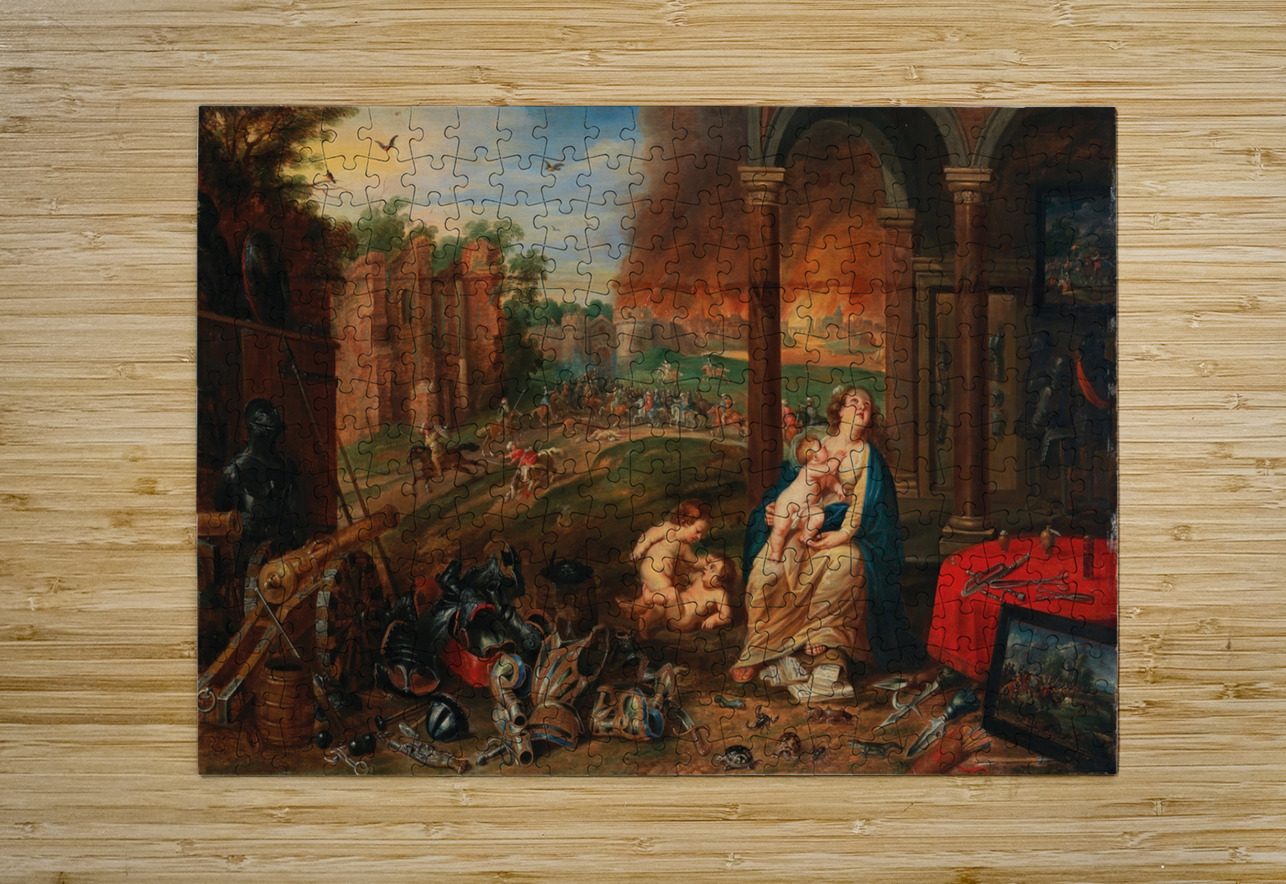 Allegory of touch by Frans Wouters [1612–1659] MyCozyFineArt Puzzle printing