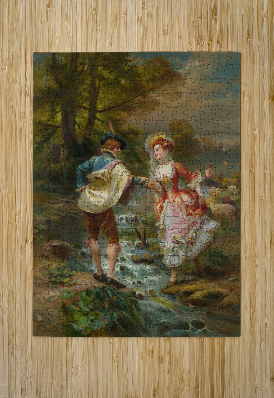 Très Galant by Cesare Auguste Detti [1847–1914] MyCozyFineArt Puzzle printing