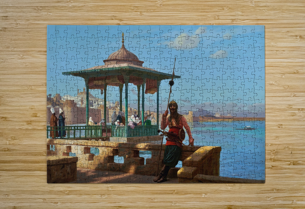 The Harem In The Kiosk by Jean–Léon Gérôme [1824–1904] MyCozyFineArt Puzzle printing