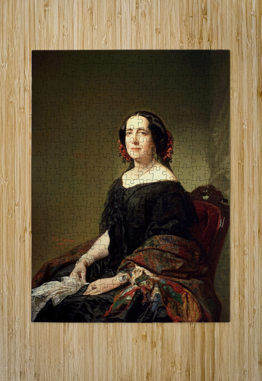 Gertrudis Goméz de Avellaneda [1857] by Federico de Madrazo y Kuntz [1815–1894] MyCozyFineArt Puzzle printing