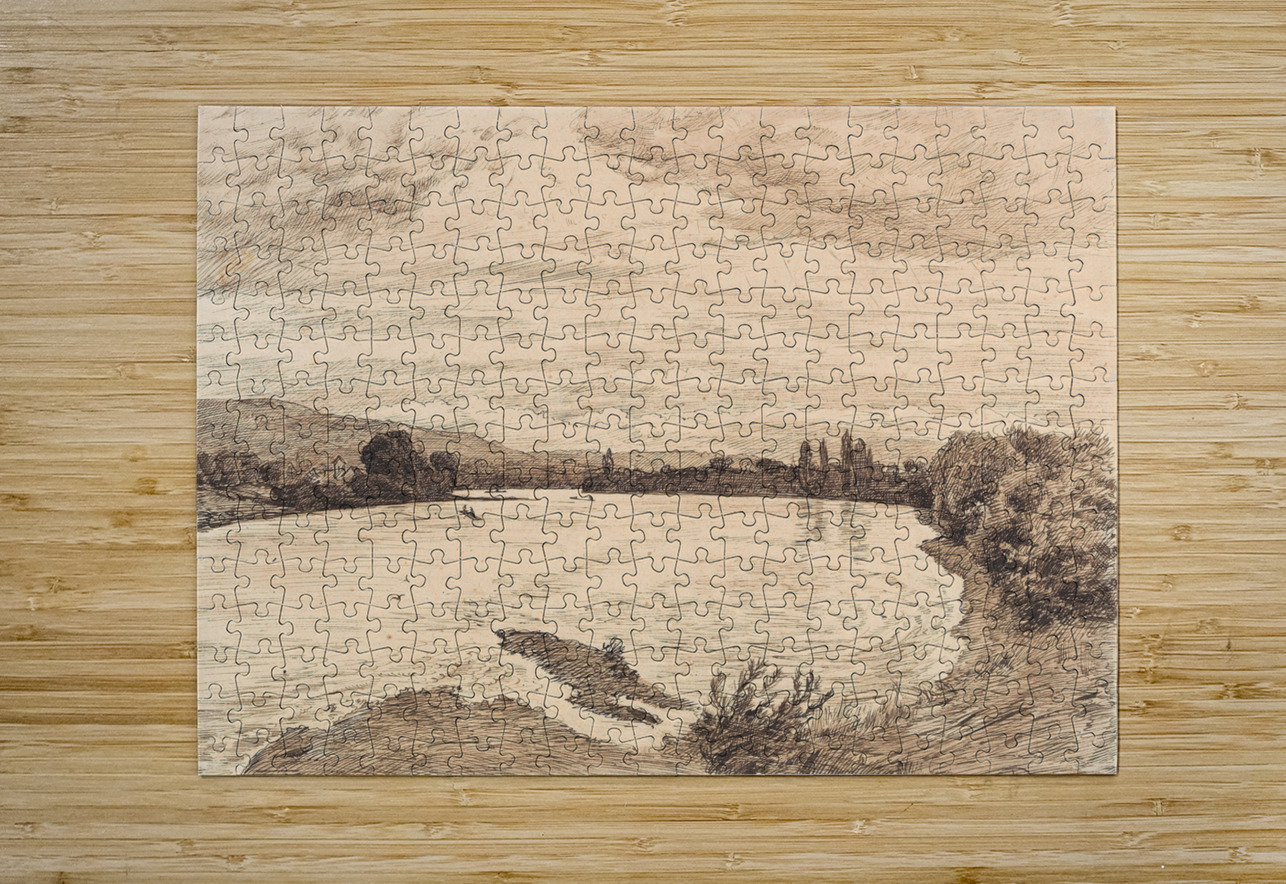Am Wehr [Ca. 1870–1890] by Hans Thoma [1839–1924] MyCozyFineArt Puzzle printing