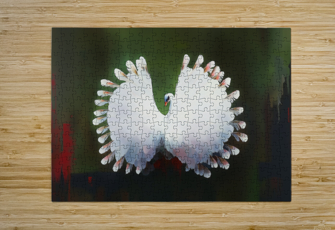 Peacock Frame The Feeling Puzzle printing