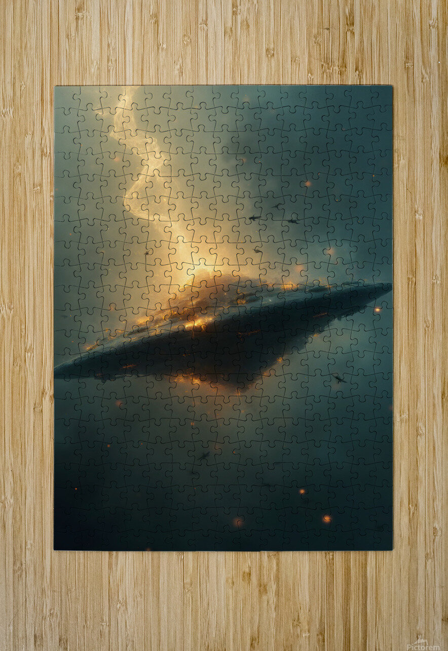 Final Descent: The Fall of an Extraterrestrial Titan James Derrick Puzzle printing