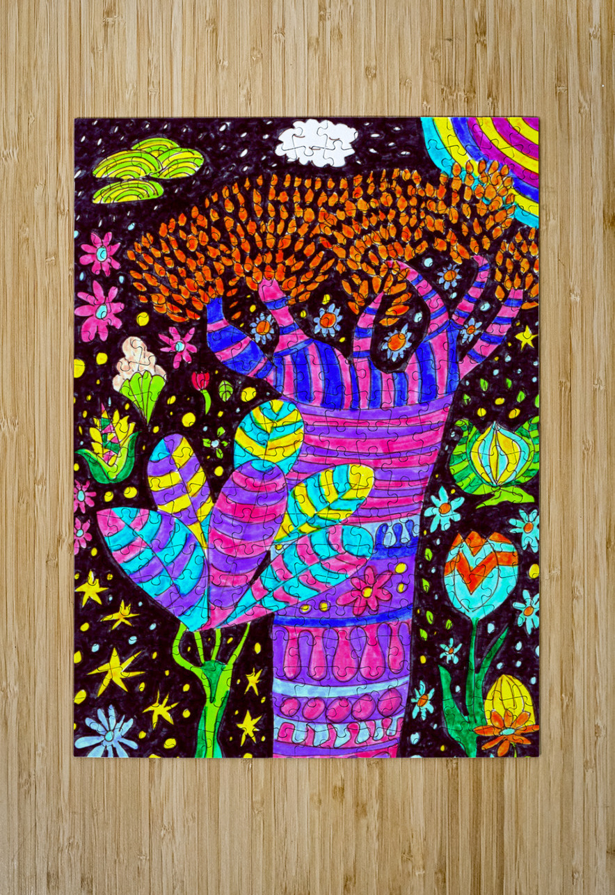 Abstract Whimsical Plants Catriona Roberts Nature Photography and Designs Puzzle printing