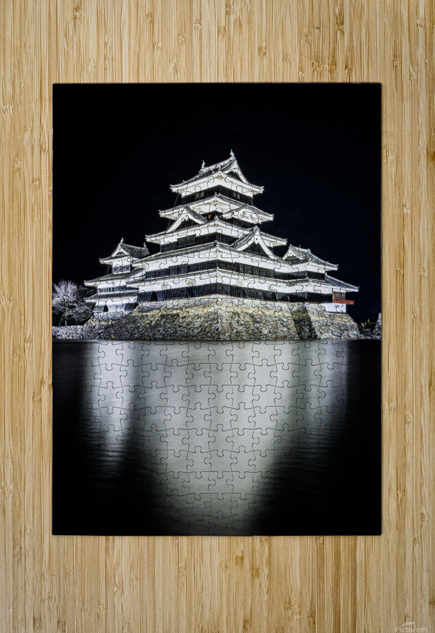 Matsumoto Castle at Night 1 boyang photography Puzzle printing