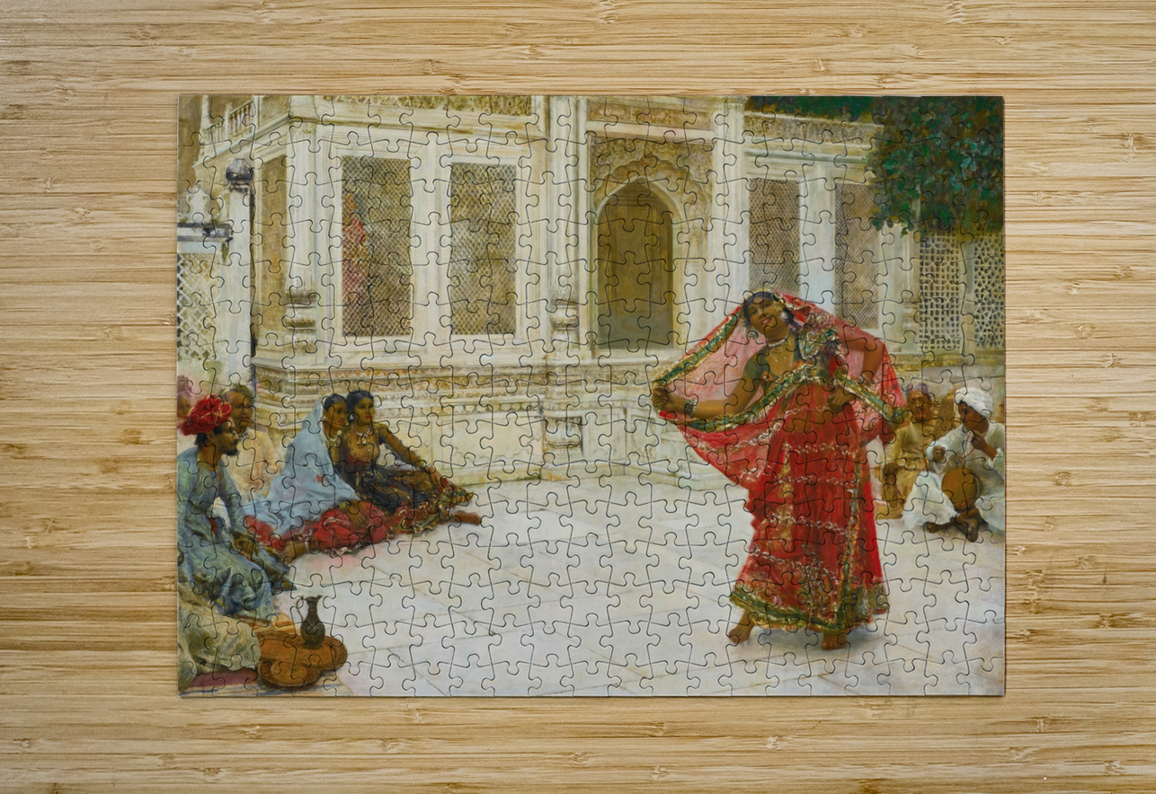 Dancing Girl. India by Edwin Lord Weeks [1849–1903] MyCozyFineArt Puzzle printing