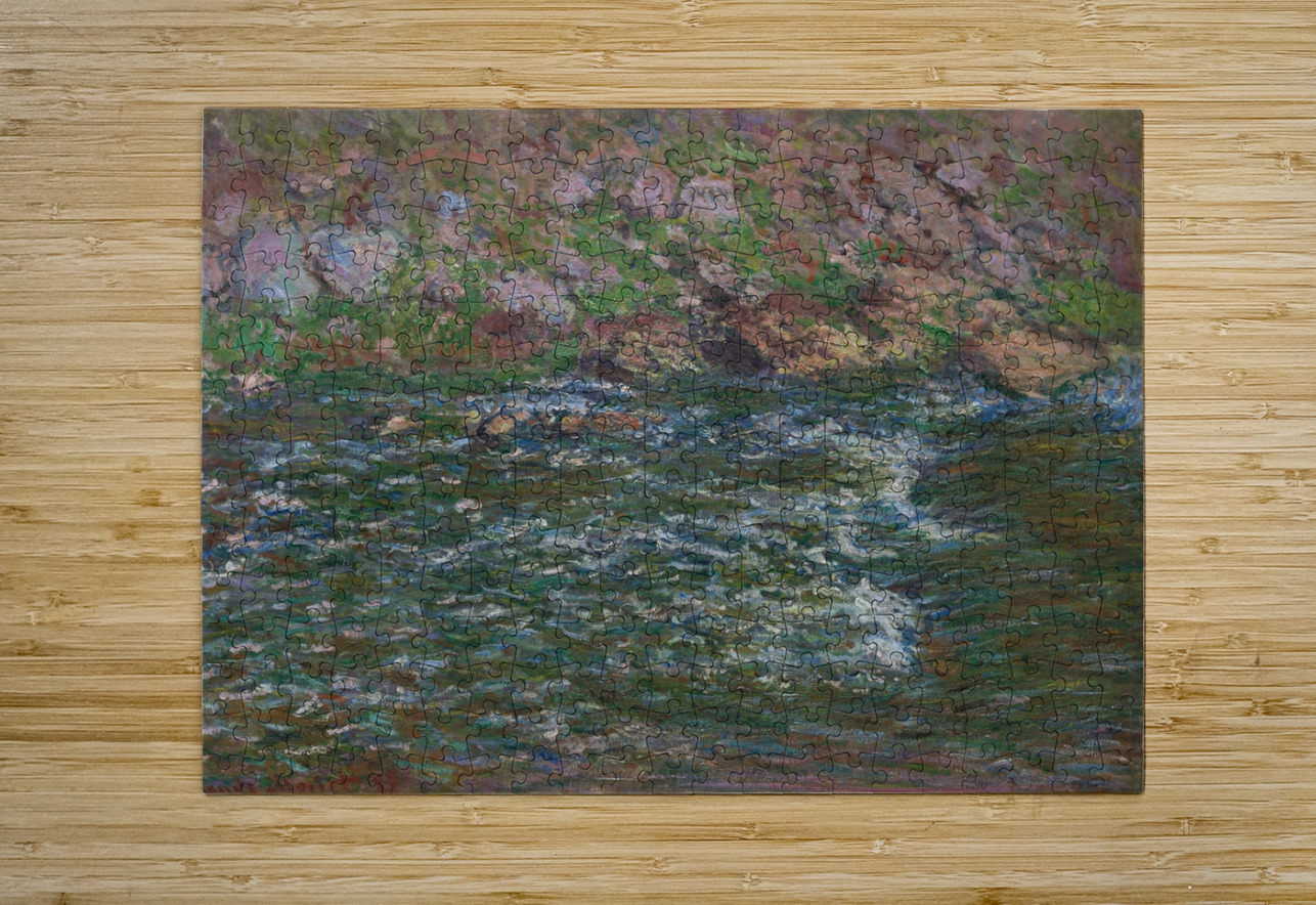 Rapids on the Petite Creuse at Fresselines [1889] by Claude Monet [1840–1926] MyCozyFineArt Puzzle printing