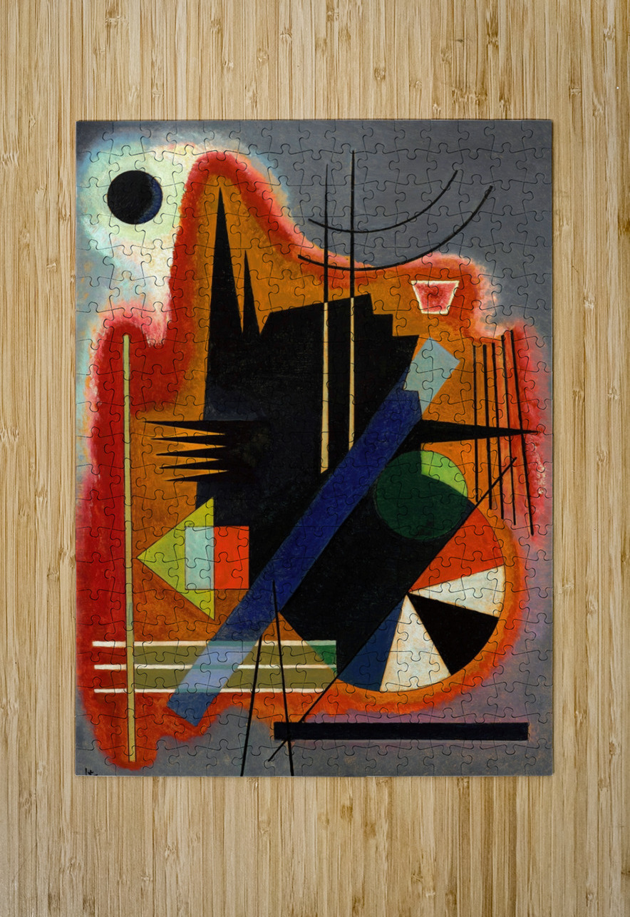 Einige Spitzen [1925] by Wassily Kandinsky [1866–1944] MyCozyFineArt Puzzle printing