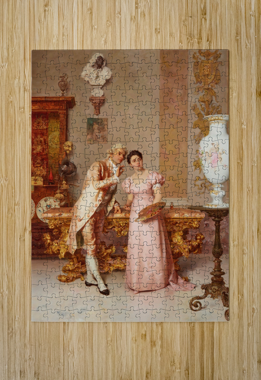 Finishing Touches by Francesco Beda [1840–1900] MyCozyFineArt Puzzle printing