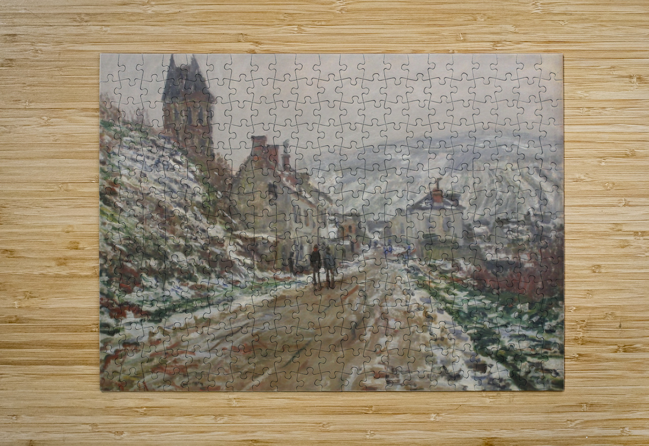 Village Street. Vétheuil [1879] by Claude Monet [1840–1926] MyCozyFineArt Puzzle printing