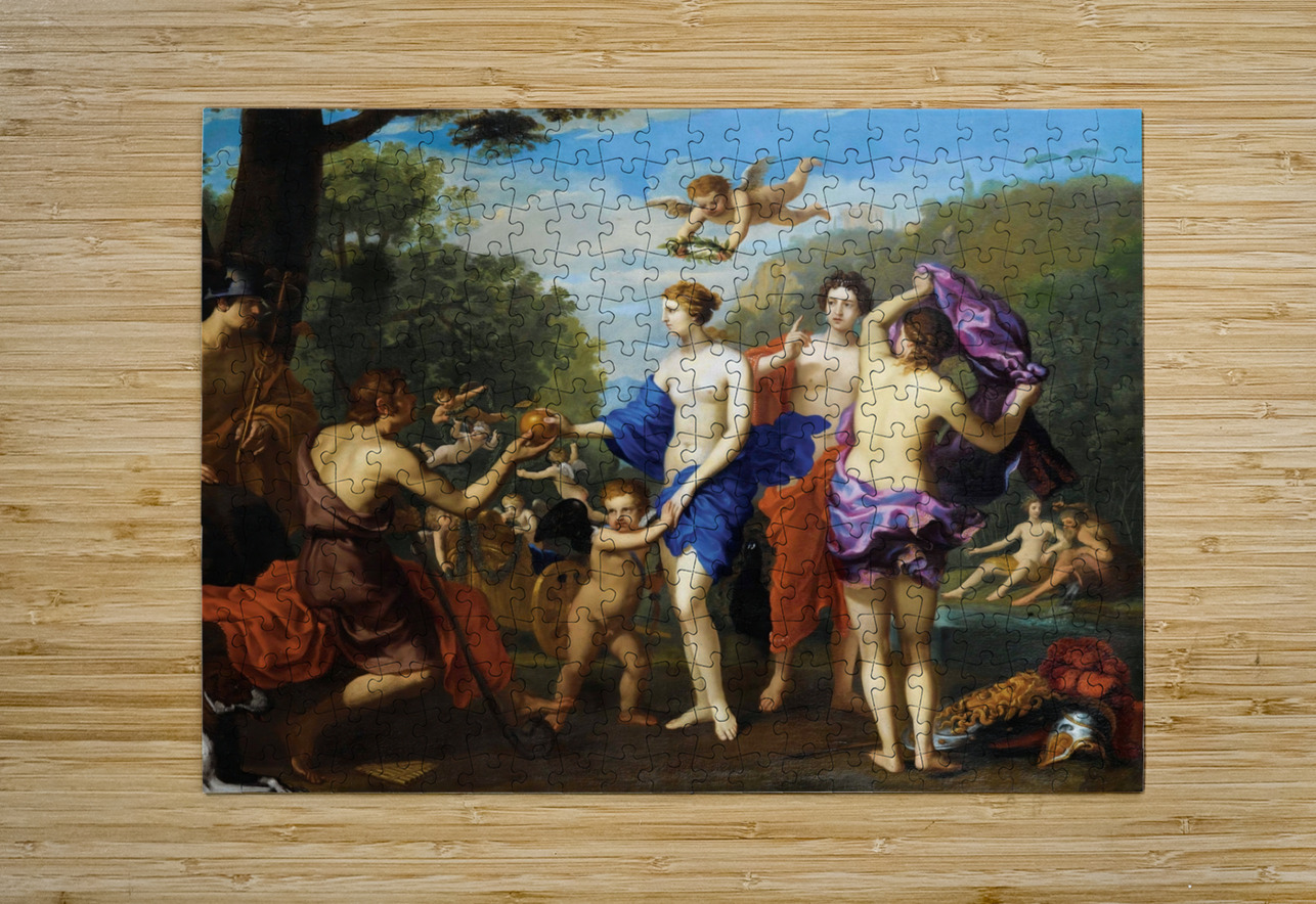 Le Jugement De Paris [The Judgment  Of Paris] by Charles Errard [1606–1689] MyCozyFineArt Puzzle printing