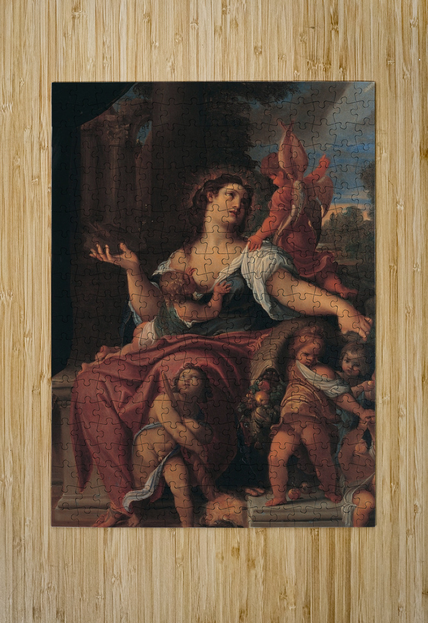 Allegory of Providence [1604] by Ludovico Carracci [1555–1619] MyCozyFineArt Puzzle printing