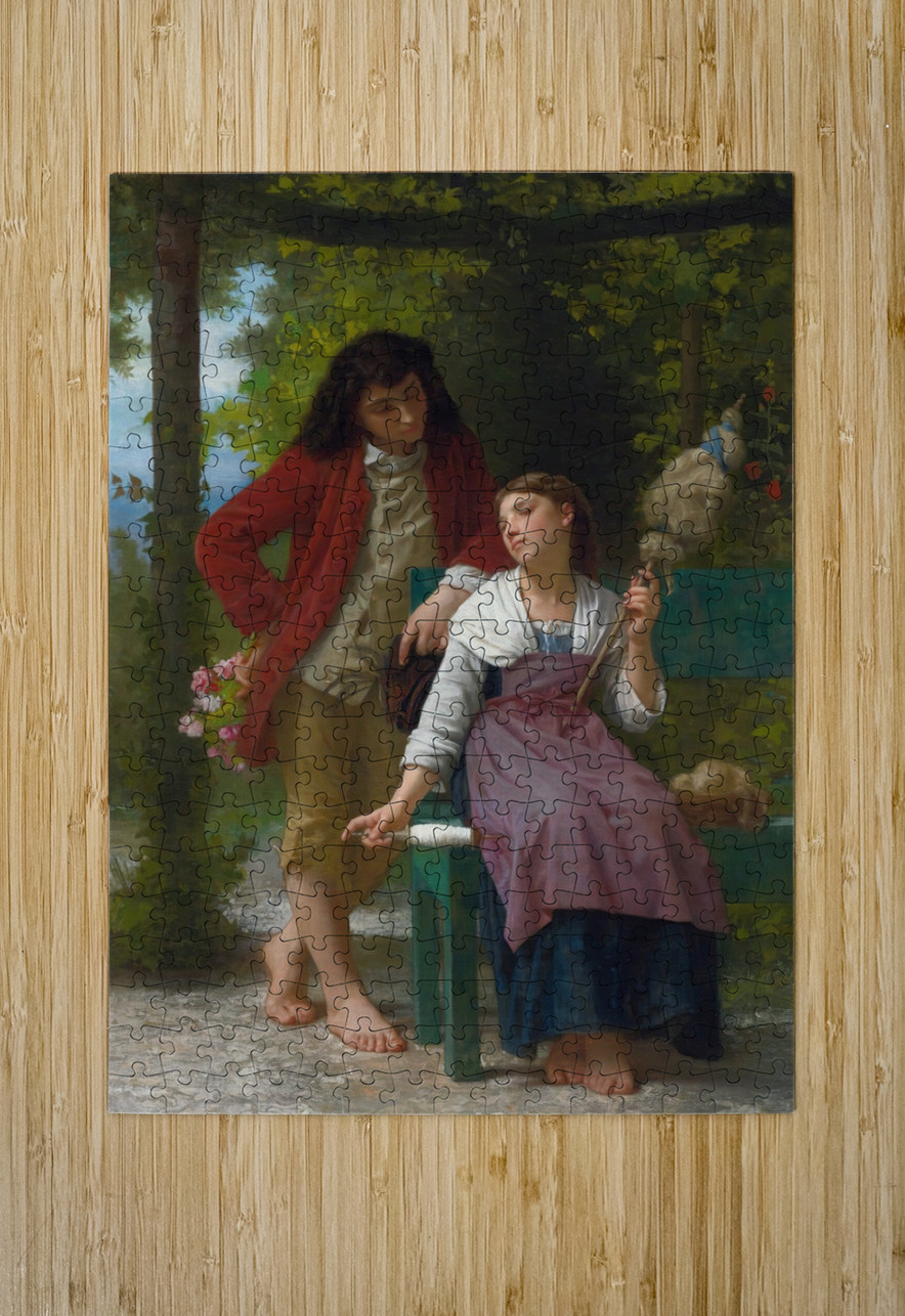 Before The Engagement by Elizabeth Jane Gardner Bouguereau [1837–1922] MyCozyFineArt Puzzle printing