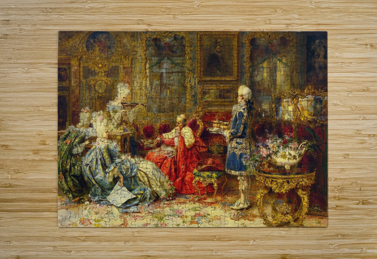 A Musical Interlude [1901] by Salvador Sánchez Barbudo [1857–1917] MyCozyFineArt Puzzle printing
