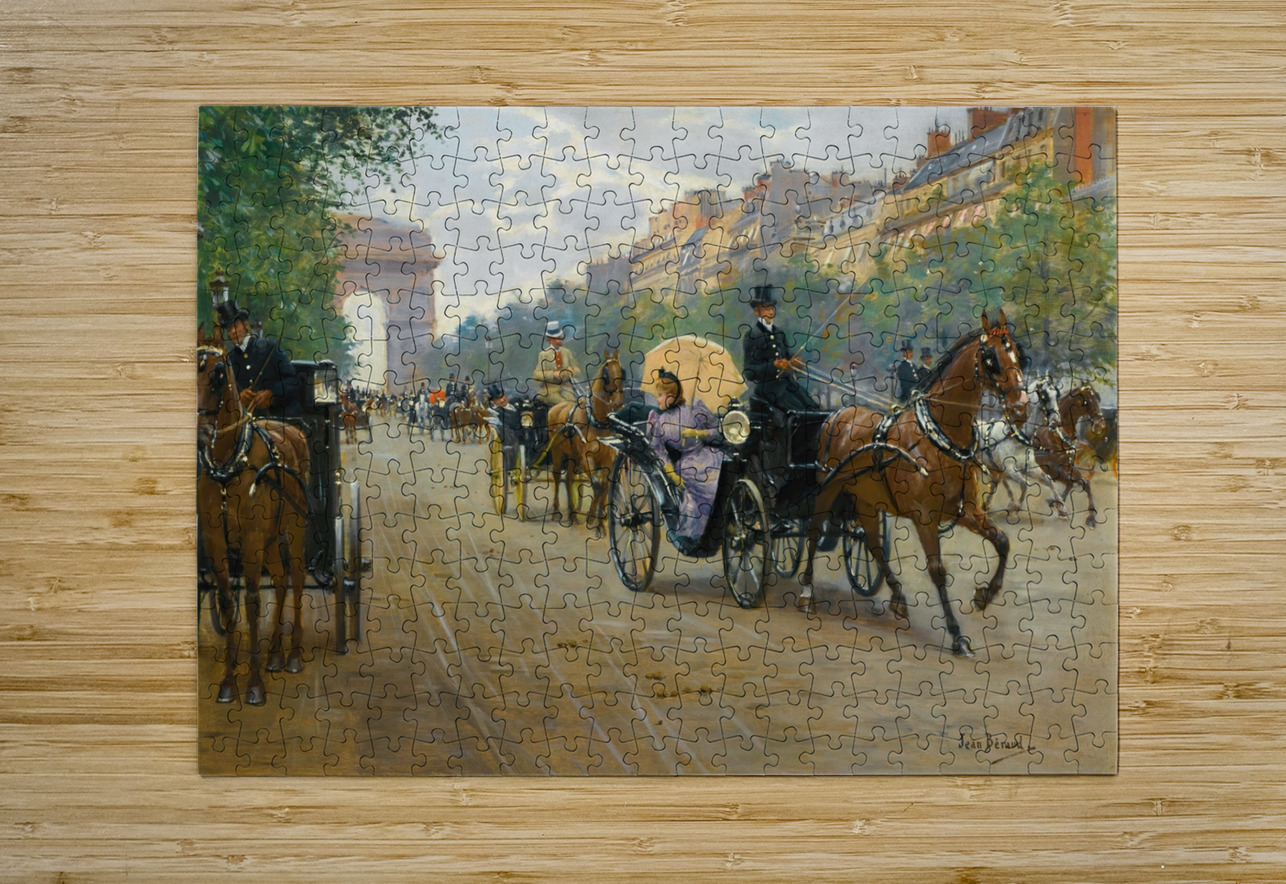 Scène Sur Les Champs–Élysées by Jean Béraud [1849–1935] MyCozyFineArt Puzzle printing